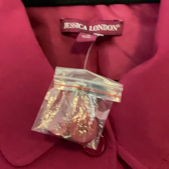 Jessica London Women’s Berry Pink Office Wear Business Casual Blazer Size 18 - Picture 4 of 13